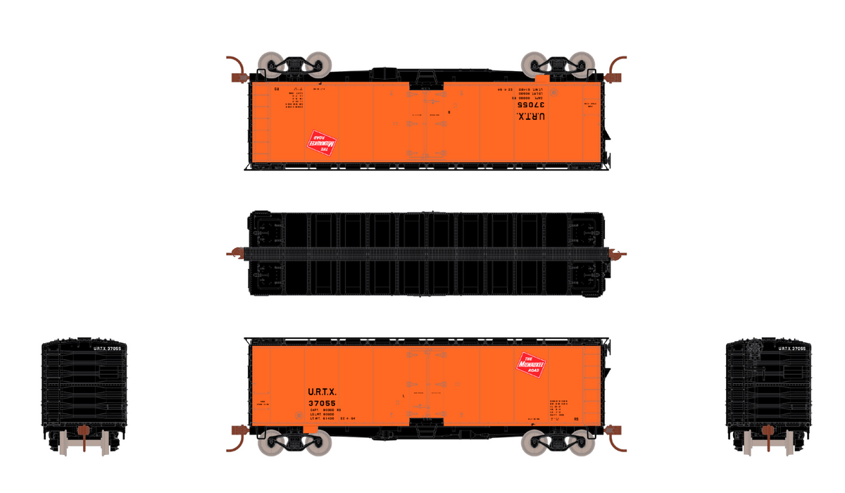 ScaleTrains Kit Classics 1260 40' Steel Reefer Milwaukee Road URTX 37055
