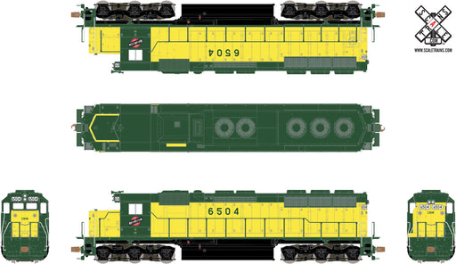 ScaleTrains Operator 11172 HO Scale EMD SD45 Chicago & NorthWestern CNW 6523 DCC Sound 
