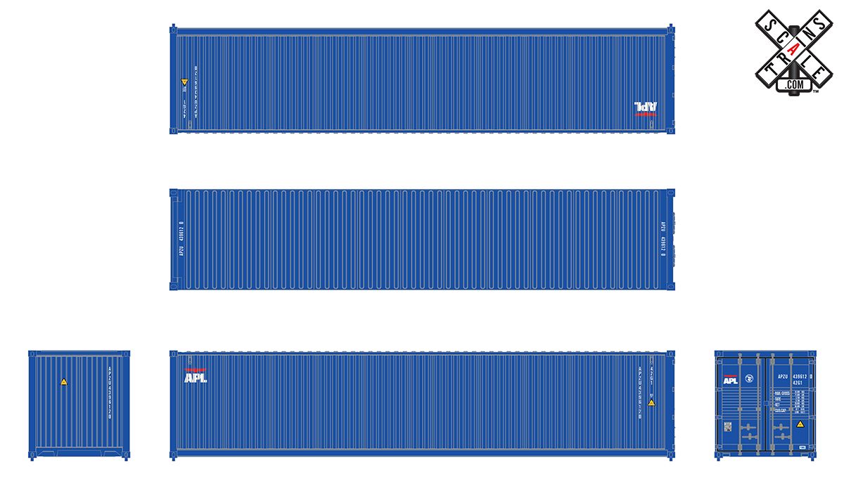 ScaleTrains Operator 11227 HO Scale CIMC 40' Container American President Lines APL APZU 447859