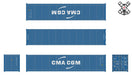ScaleTrains Operator 11229 HO Scale CIMC 40' Container CMA CGM CMAU 904051