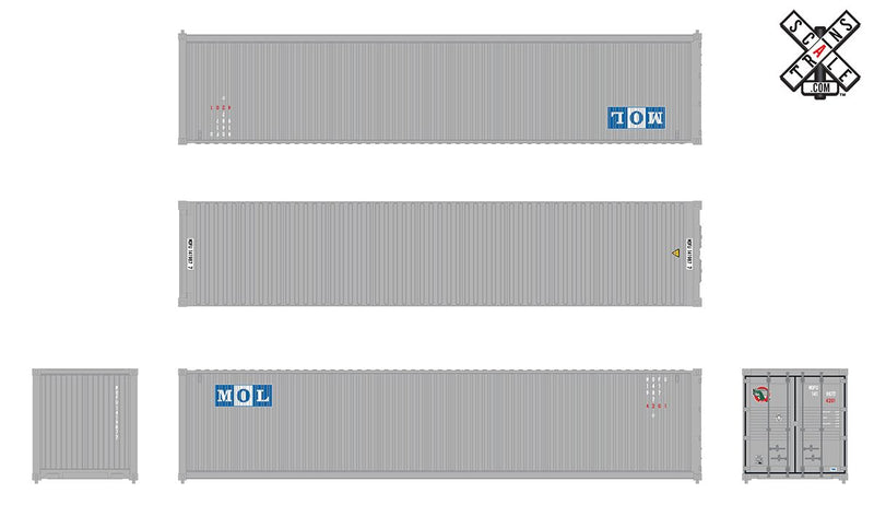 ScaleTrains Operator 11234 HO Scale CIMC 40' Container Mitsui OSK Lines "MOL" MOFU 682505
