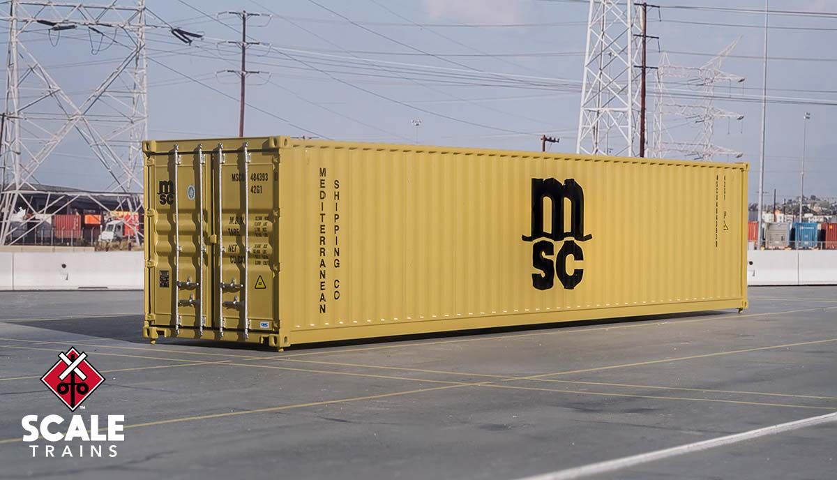 ScaleTrains Operator 11235 HO Scale 40' CIMC Container Mediterranean Shipping Company MSCU 484393