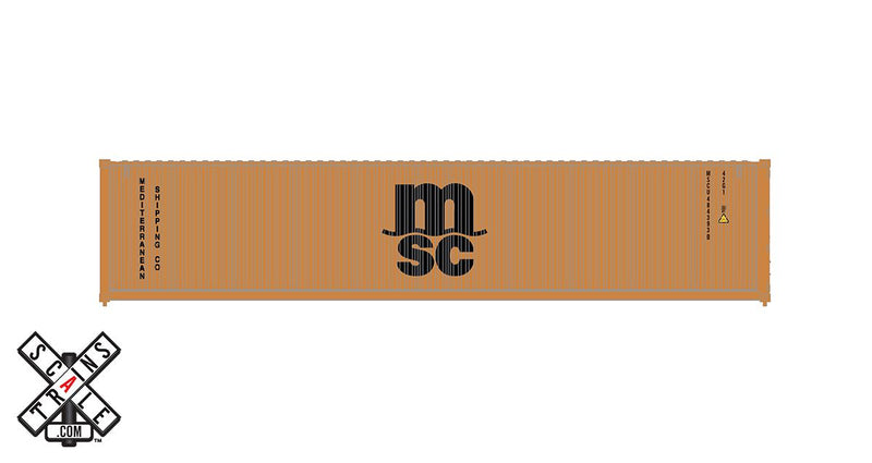 ScaleTrains Operator 11237 HO Scale 40' CIMC Container Mediterranean Shipping Company MSCU 838038