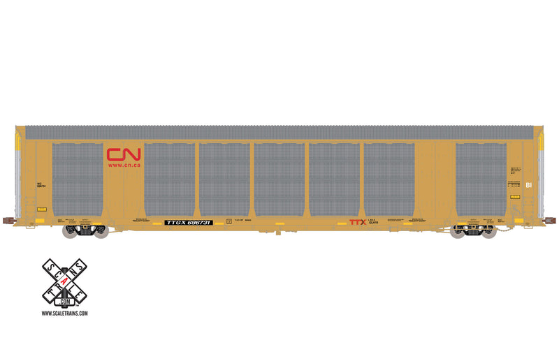 ScaleTrains Operator 11265 HO Scale Gunderson Multi-Max Autorack Canadian National CN/TTGX 696772
