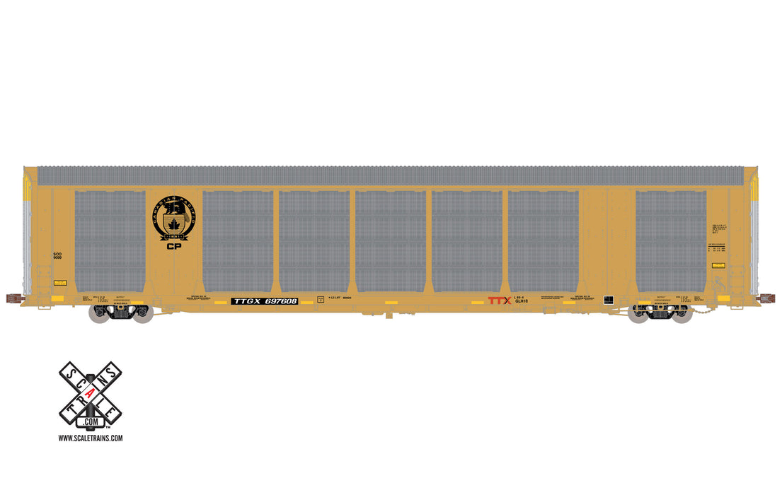ScaleTrains Operator 11268 HO Scale Gunderson Multi-Max Autorack Canadian Pacific CP/TTGX CP 697816