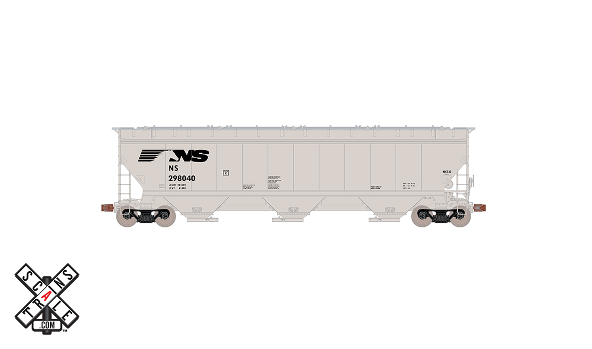 ScaleTrains Operator 11347 HO Scale Gunderson 5188 Covered Hopper Norfolk Southern NS 298179
