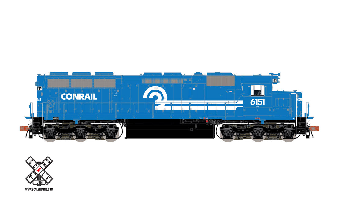 ScaleTrains Rivet 32432 HO Scale EMD SD45 Conrail CR 6151