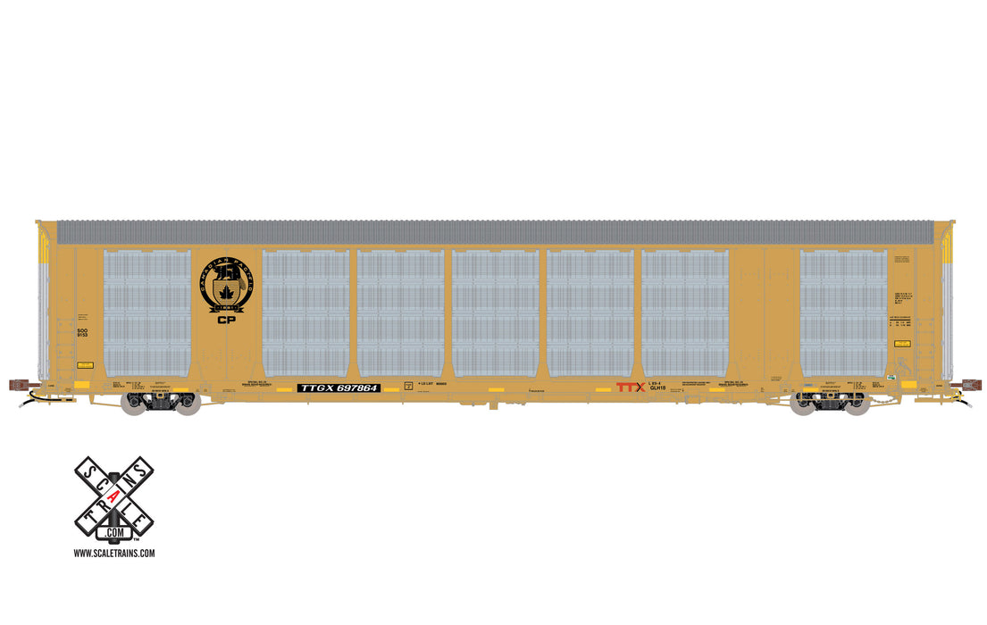 ScaleTrains Rivet 32754 HO Scale Gunderson Multi-Max Autorack Canadian Pacific CP/TTGX 697915