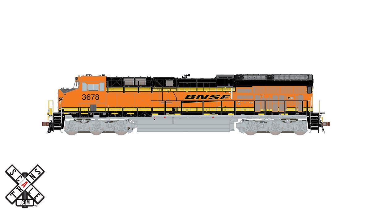 ScaleTrains Rivet 33173 HO Scale GE ET44C4 Tier 4 GEVo Diesel BNSF Heritage III 3690 DCC LokSound