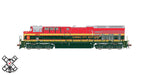 ScaleTrains Rivet 33195 HO Scale GE ET44AC Tier 4 GEVo Diesel Kansas City Southern KCS 5004 LokSound