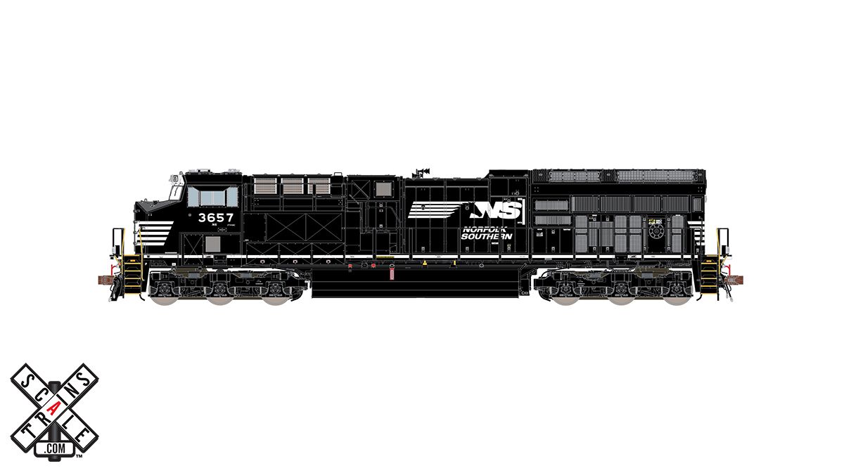 ScaleTrains Rivet 33204 HO Scale GE ET44AC Tier 4 GEVo Diesel Norfolk Southern NS 3666