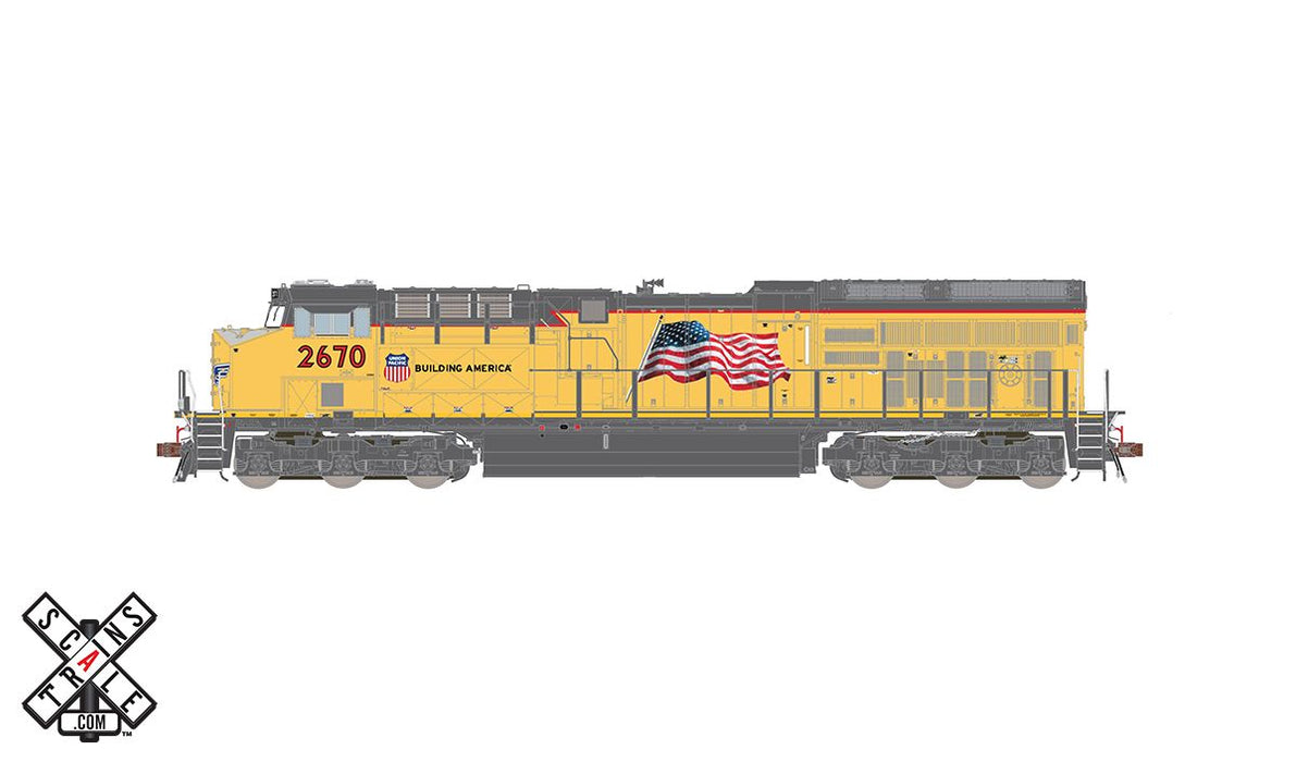 ScaleTrains Rivet 33209 HO Scale GE C45AH Tier 4 GEVo Diesel Union Pacific UP 2702 DCC LokSound
