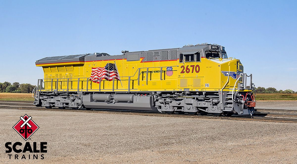 ScaleTrains Rivet 33209 HO Scale GE C45AH Tier 4 GEVo Diesel Union Pacific UP 2702 DCC LokSound