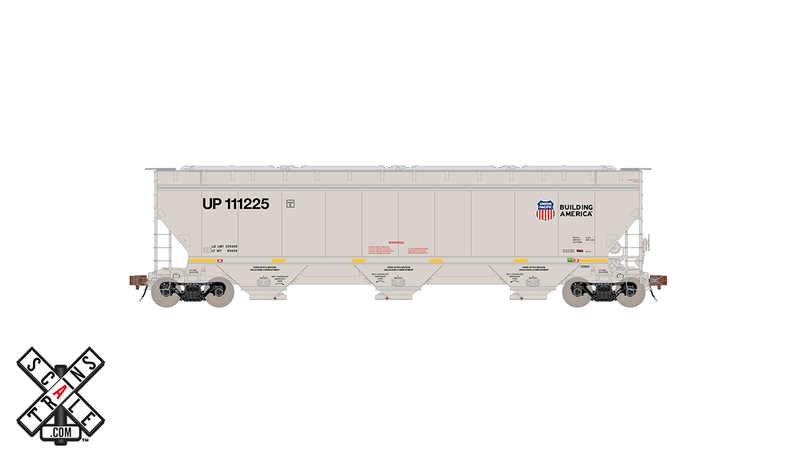 ScaleTrains Rivet 33341 HO Scale Gunderson 5188 Covered Hopper Union Pacific UP 111230