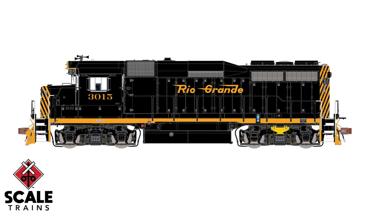 ScaleTrains Rivet 33368 HO Scale EMD GP30 Rio Grande "Small" D&RGW 3015 DCC LokSound