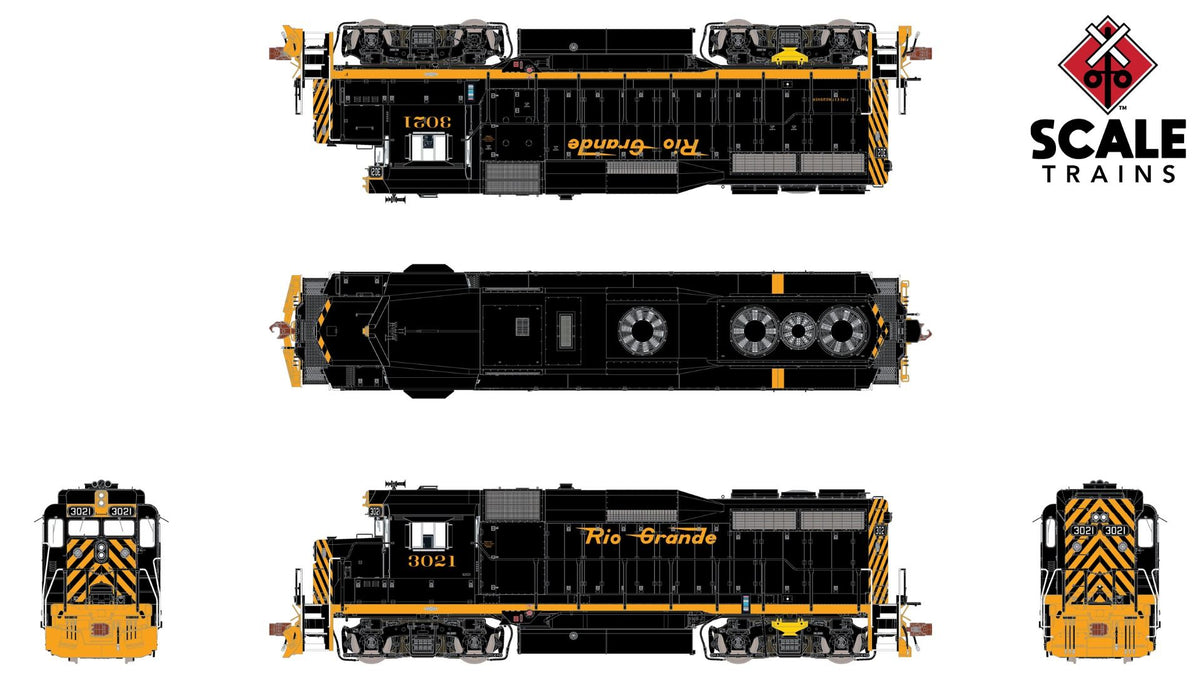 ScaleTrains Rivet 33371 HO Scale EMD GP30 Rio Grande "Small" D&RGW 3021
