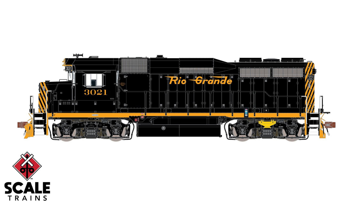 ScaleTrains Rivet 33371 HO Scale EMD GP30 Rio Grande "Small" D&RGW 3021