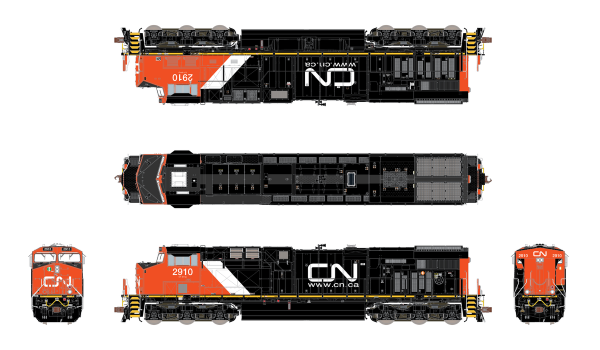 ScaleTrains Rivet 33583 HO Scale GE ES44AC Canadian National CN 2979