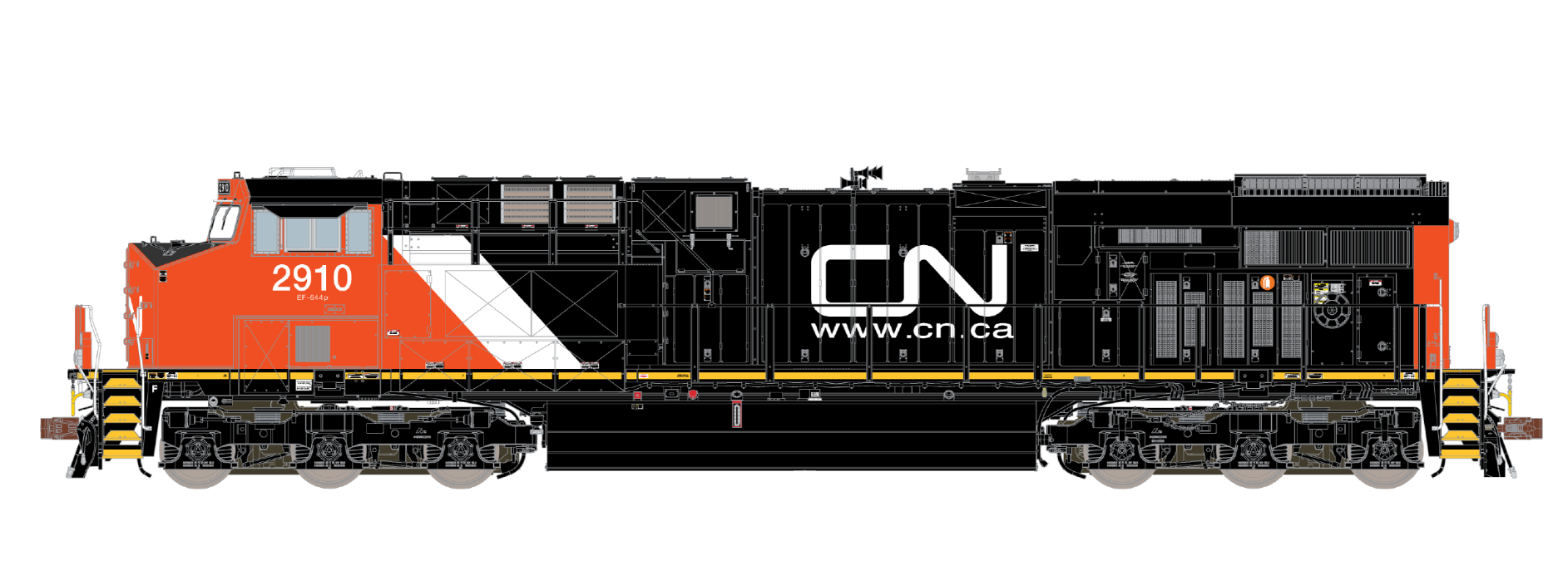 ScaleTrains Rivet 33584 HO Scale GE ES44AC Canadian National CN 2996 DCC & Sound