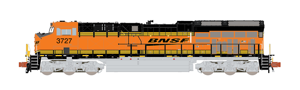 ScaleTrains Rivet 33623 N Scale GE ET44 Tier 4 Diesel "Heritage III" BNSF 3727