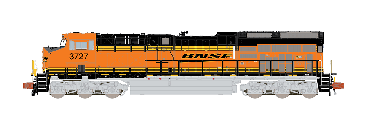 ScaleTrains Rivet 33624 N Scale GE ET44 Tier 4 Diesel "Heritage III" BNSF 3740 DCC & Sound