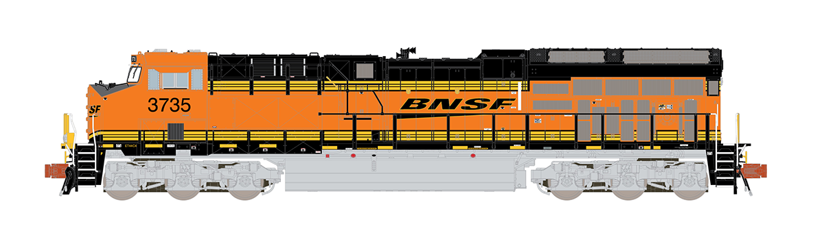 ScaleTrains Rivet 33628 N Scale GE ET44 Tier 4 Diesel "Heritage III" BNSF 3735 DCC & Sound