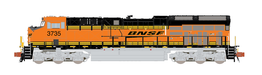 ScaleTrains Rivet 33633 N Scale GE ET44 Tier 4 Diesel "Heritage III" BNSF 3754