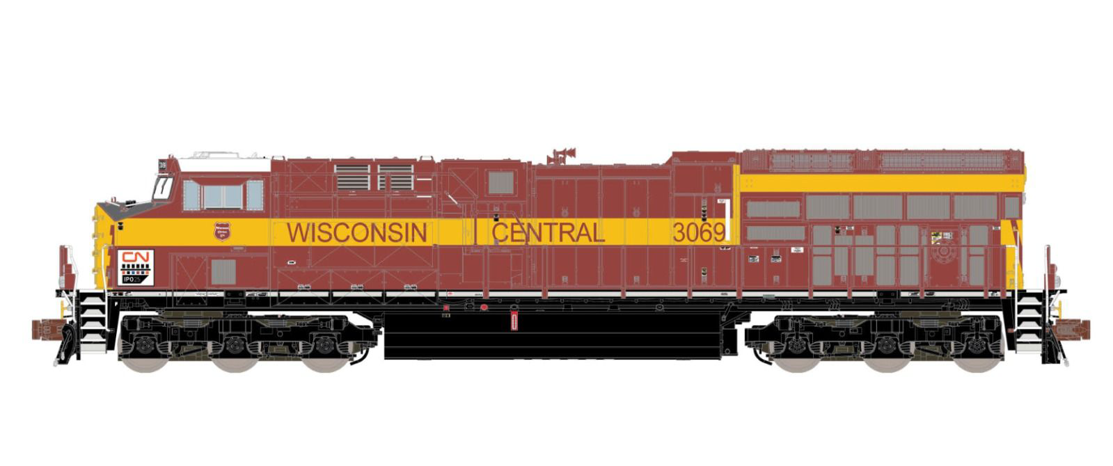 ScaleTrains Rivet 33640 N Scale GE ET44 Tier 4 Diesel "WC Heritage" CN 3069 DCC & Sound