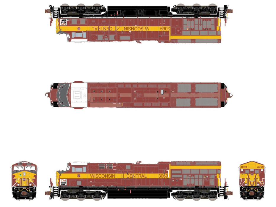 Wisconsin Riveters ScaleTrains Rivet 33641 N Scale GE ET44 Tier 4 Diesel