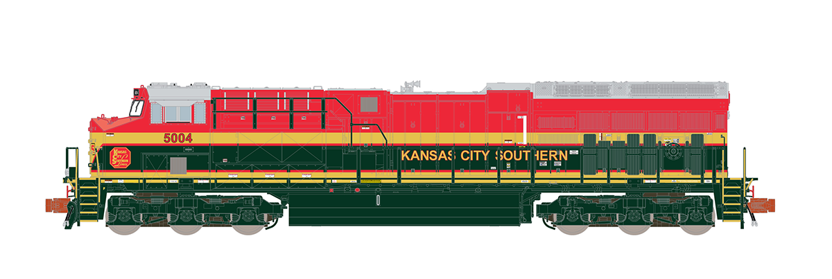 ScaleTrains Rivet 33652 N Scale GE ET44 Tier 4 Diesel "Southern Belle" KCS 5004 DCC & Sound