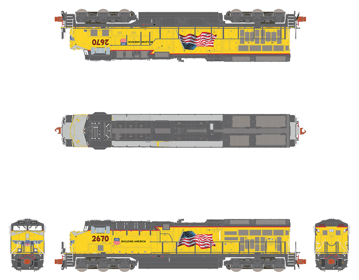 ScaleTrains Rivet 33665 N Scale GE ET44 Tier 4 Diesel