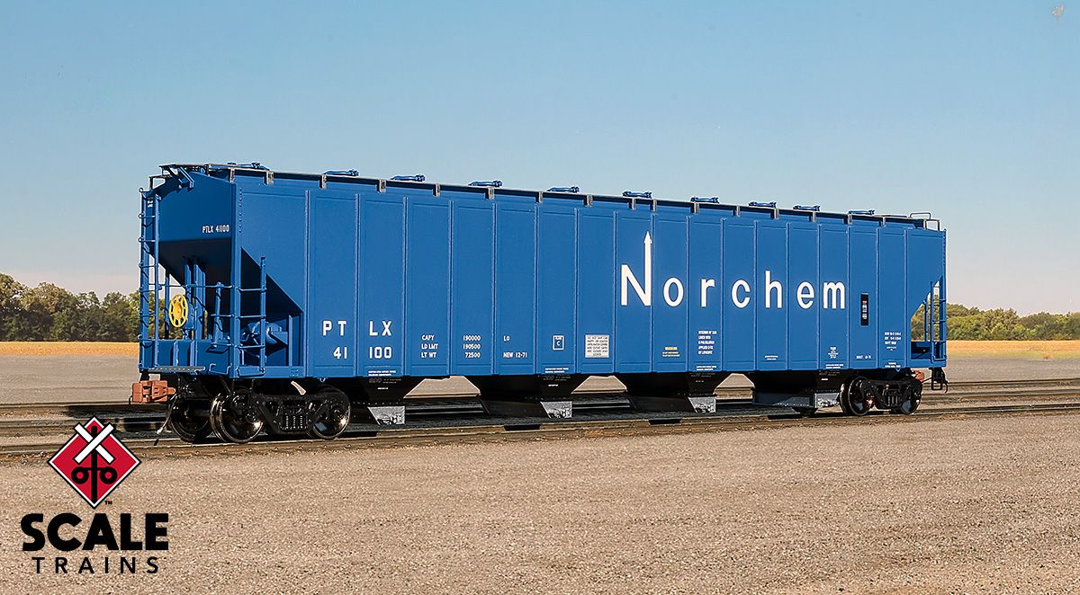 ScaleTrains Rivet 33676 HO Scale PS-2 5820 Covered Hopper Pullman Transport PLCX 41185