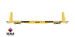 ScaleTrains Rivet 38378 HO Scale BSC F68AH Bulkhead Flatcar "Yellow" TTPX 81095