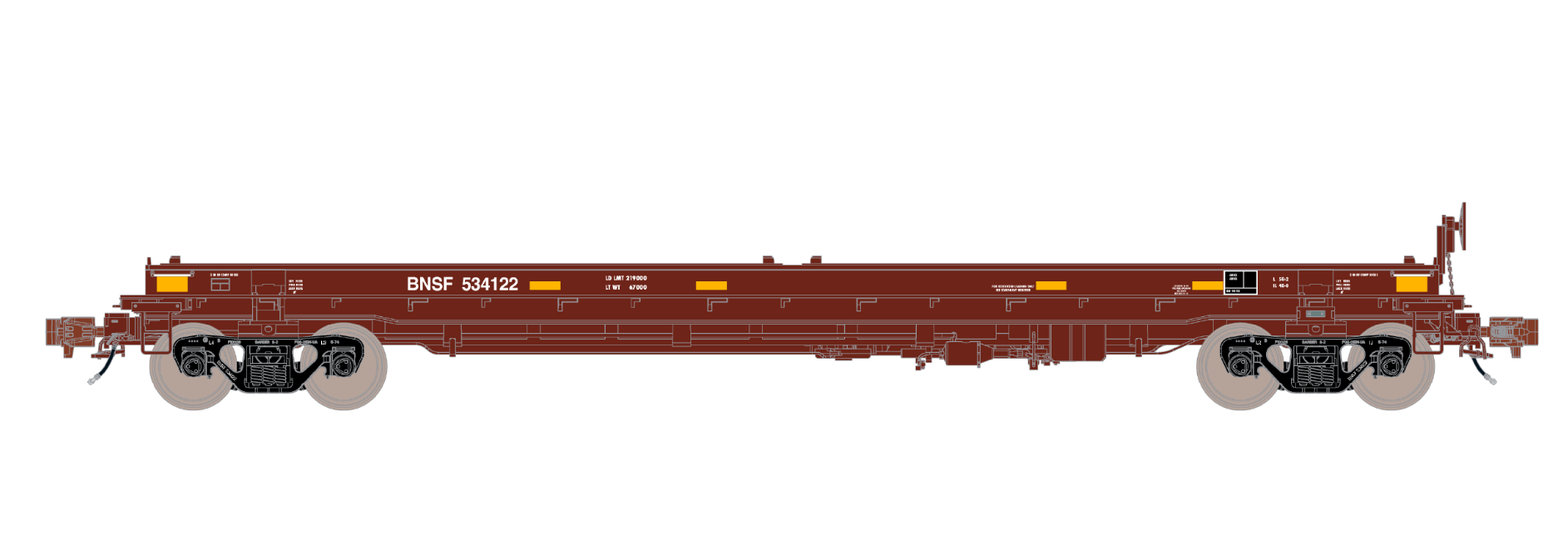 ScaleTrains Rivet 38404 HO Scale Thrall 48' Coil Steel Car BNSF "Wedge" 534122