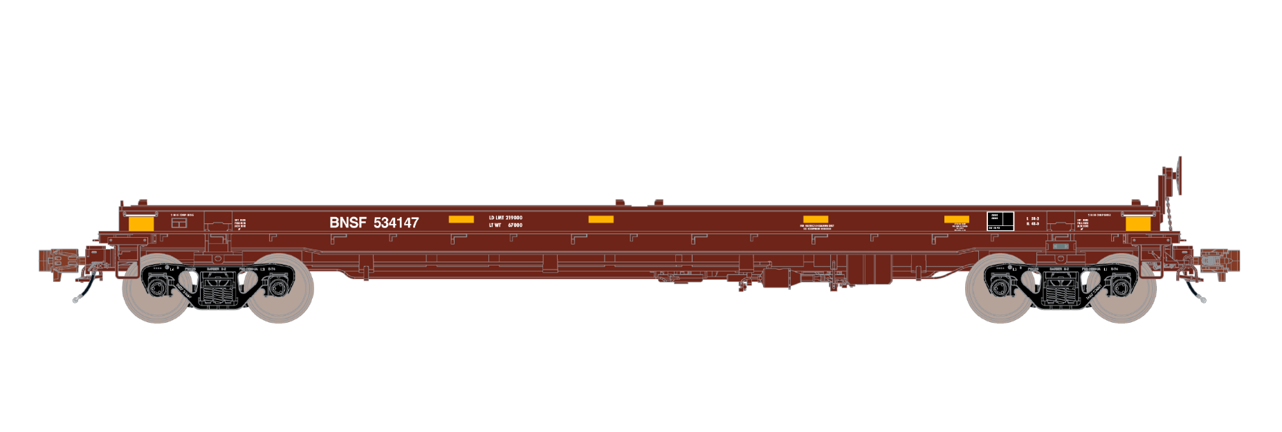 ScaleTrains Rivet 38406 HO Scale Thrall 48' Coil Steel Car BNSF "Wedge" 534147
