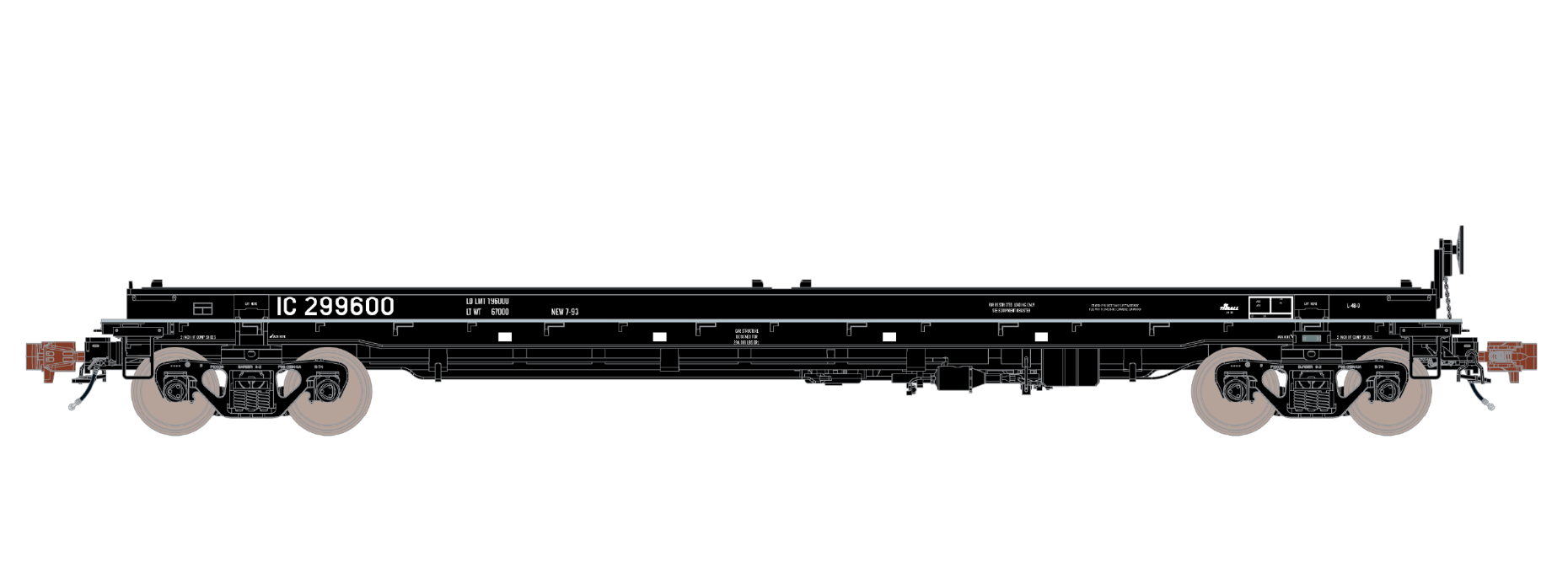 ScaleTrains Rivet 38413 HO Scale Thrall 48' Coil Steel Car IC 299600