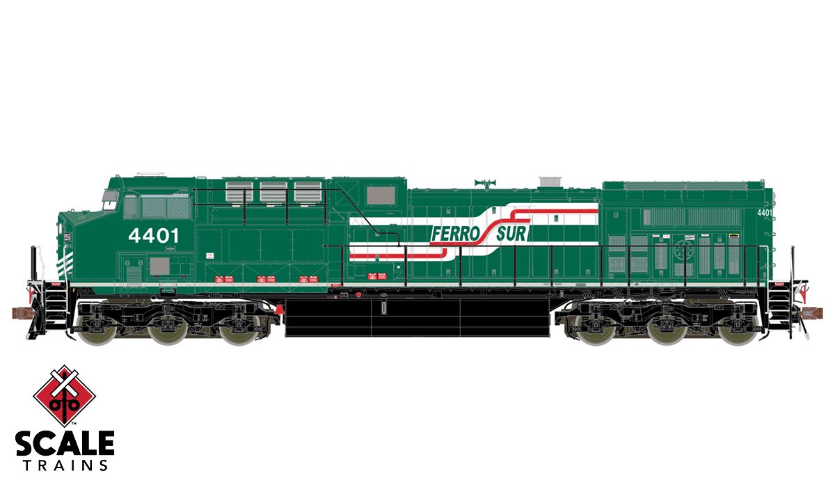 ScaleTrains Rivet 38467 HO Scale GE AC4400CW Diesel Ferrosur 4405 LokSound