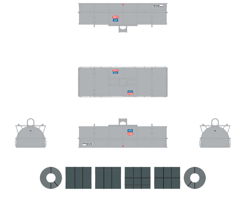 ScaleTrains Rivet 38499 HO Scale Thrall 48' Coil Steel Car Union Pacific UP 249180