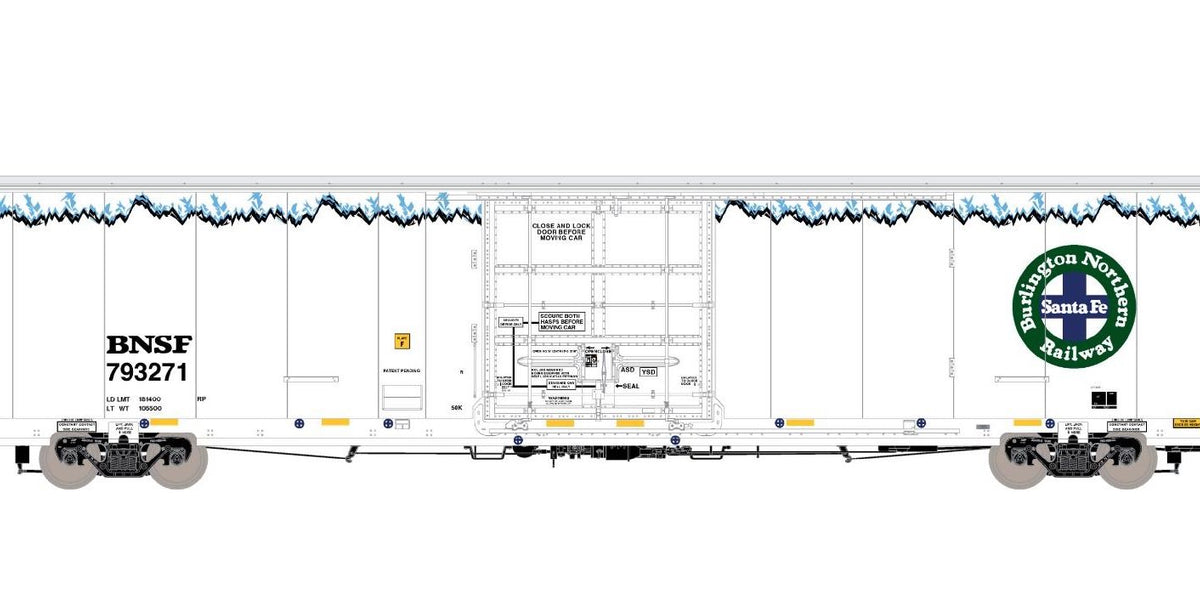 ScaleTrains Rivet 38914 HO Scale 82’ 7883 Reefer (Carrier) BNSF 793336 ...