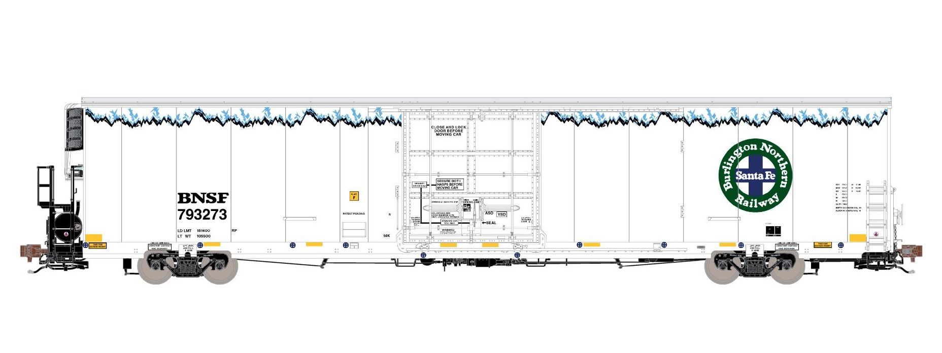 ScaleTrains Rivet 38941 HO Scale 82’ 7883 Reefer (Late Thermo King) BNSF 793311
