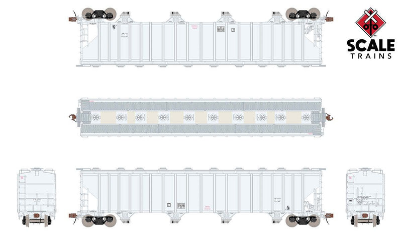 ScaleTrains Rivet Counter 33695 HO Scale PS-2 5820 Covered Hopper Clerestory Roof/Data Only