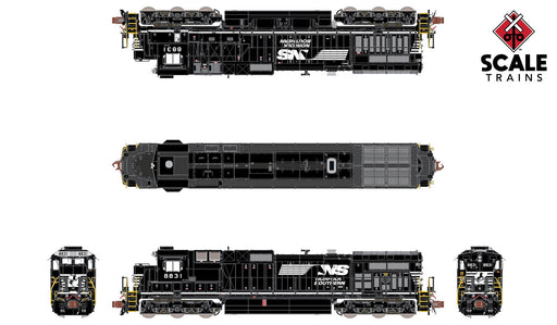 ScaleTrains Rivet Counter 38533 N Scale GE Dash 9-40C Norfolk Southern NS 8831 DCC and LokSound