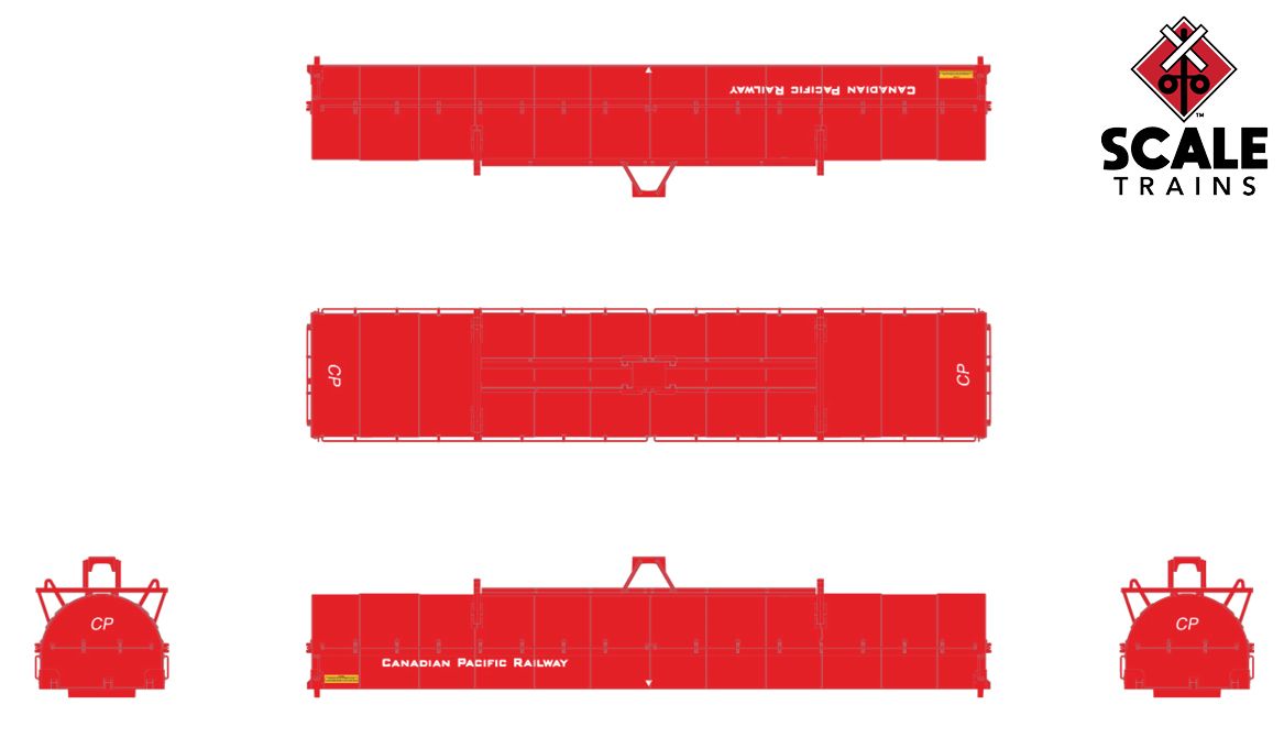 ScaleTrains Rivet N Scale 33536 Thrall-Trinity 42' Steel Coil Car Canadian Pacific CP 346377