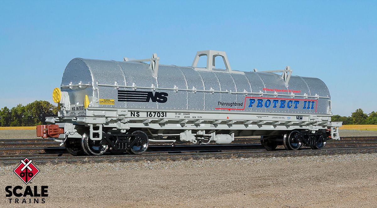 ScaleTrains Rivet N Scale 33544 42' Steel Coil Car Norfolk Southern "Protect III" NS 167062