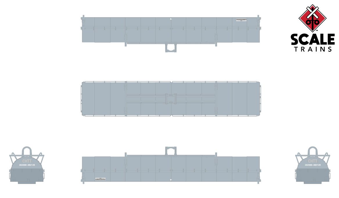 ScaleTrains Rivet N Scale 33548 Thrall-Trinity 42' Steel Coil Car UP/CHTT 100341