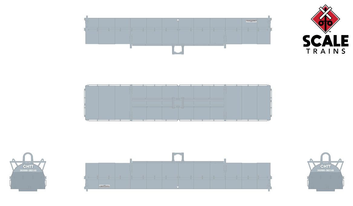 ScaleTrains Rivet N Scale 33550 Thrall-Trinity 42' Steel Coil Car UP/CHTT 100377ScaleTrains Rivet N Scale 33550 Thrall-Trinity 42' Steel Coil Car UP/CHTT 100377