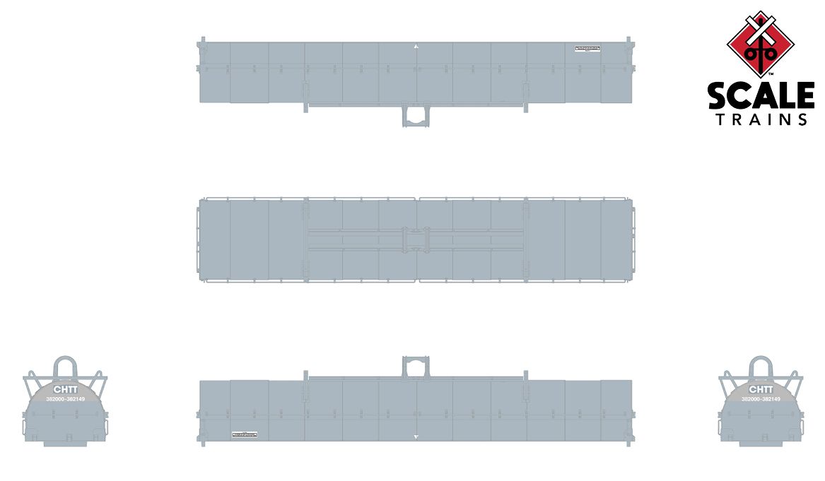 ScaleTrains Rivet N Scale 33551 Thrall-Trinity 42' Steel Coil Car UP/CHTT 100438