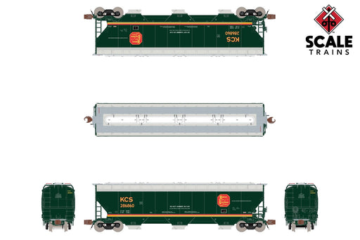 ScaleTrains Rivet N Scale Gunderson 5188 Covered Hopper Kansas City Southern "Belle"  KCS #Varies