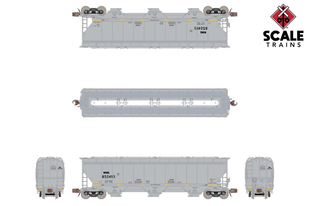 ScaleTrains Rivet N Scale Gunderson 5188 Covered Hopper Northwestern Oklahoma NOKL #Varies