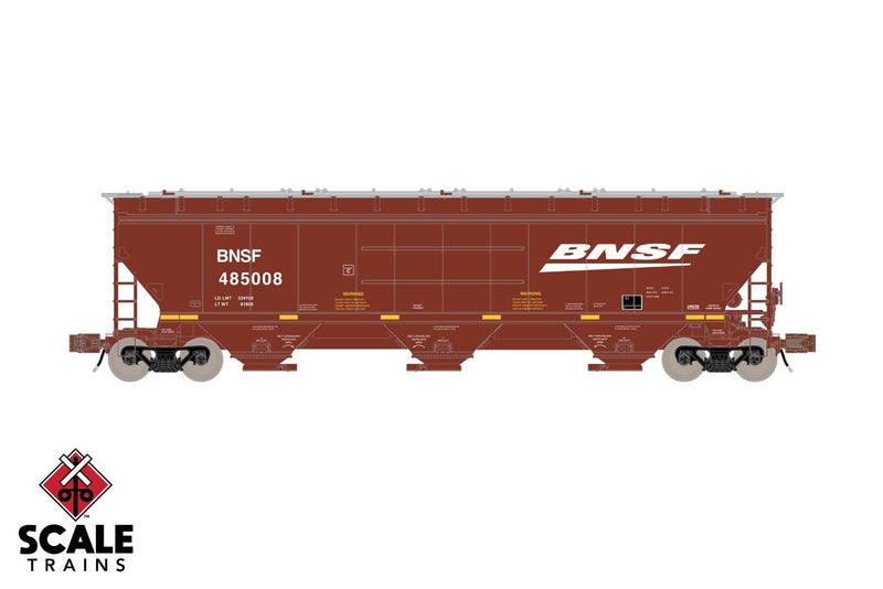 ScaleTrains Rivet N Scale Gunderson 5188 Covered Hopper "Ribbed" BNSF #Varies